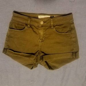 Pacsun olive green Bullhead stretchy shorts